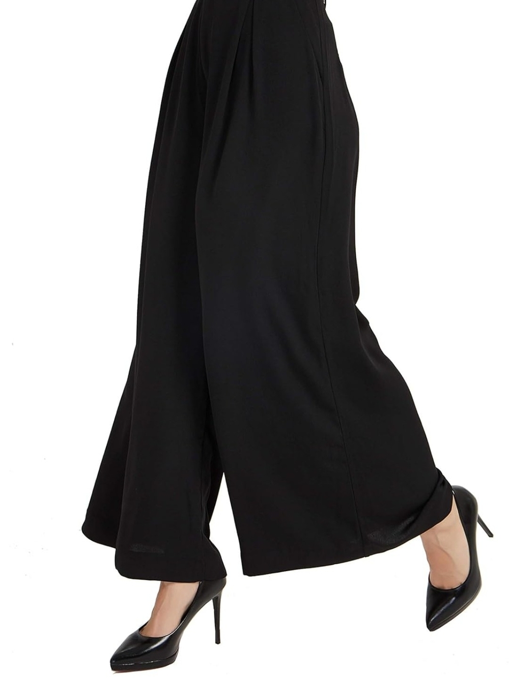 Tronjori Wide Leg Black Palazzo Pants - Women's Medium